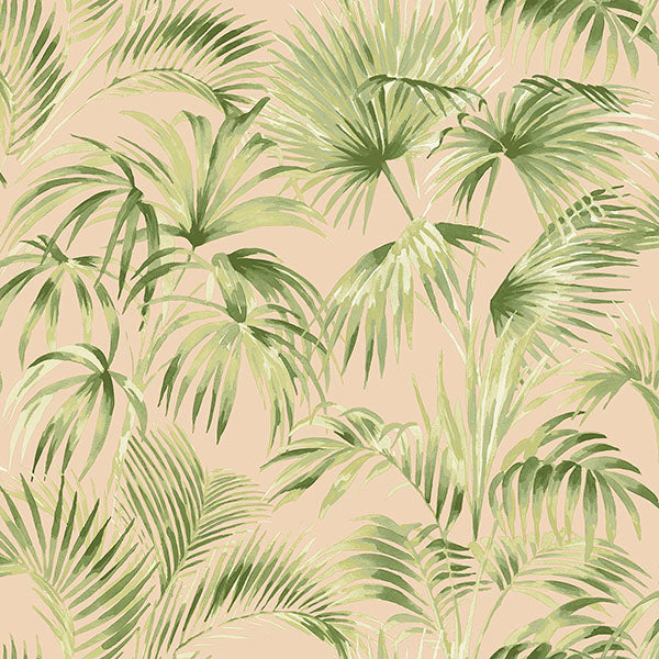 media image for Manaus Peach Palm Frond Wallpaper 275