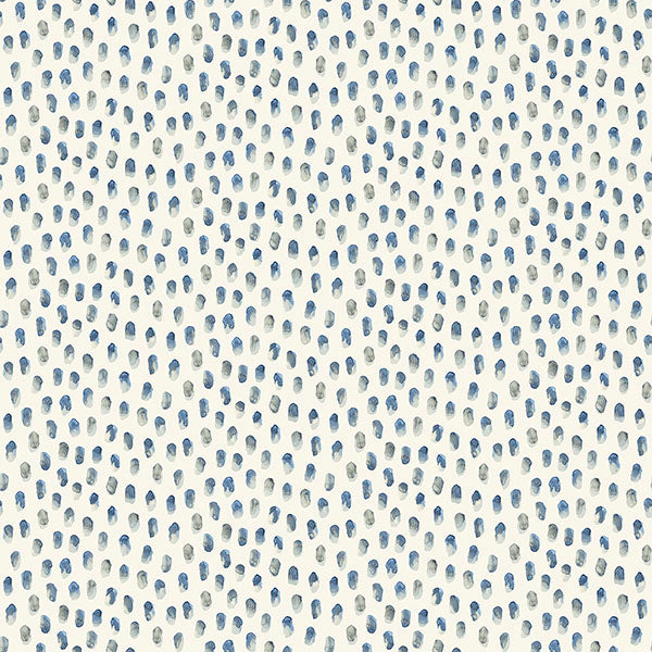 media image for Sand Drips Blue Painted Dots Wallpaper 263