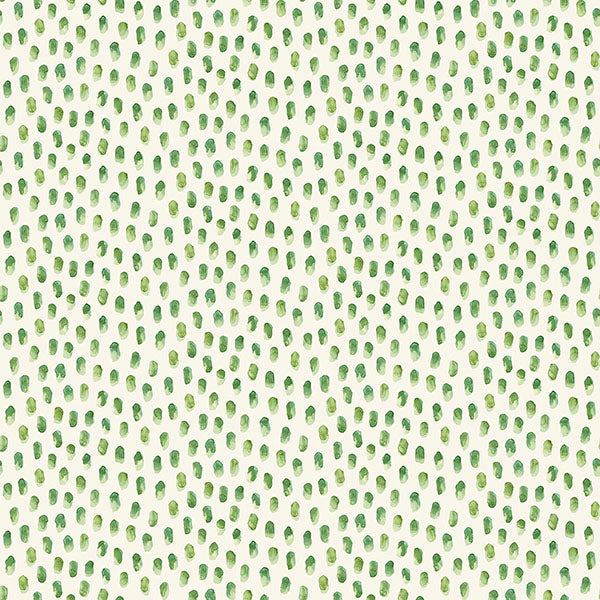 media image for Sand Drips Green Painted Dots Wallpaper 222