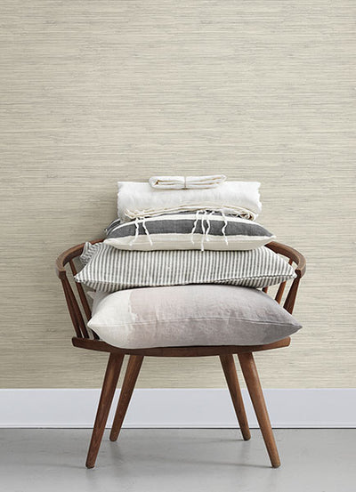 product image for Grassweave Light Grey Imitation Grasscloth Wallpaper 60