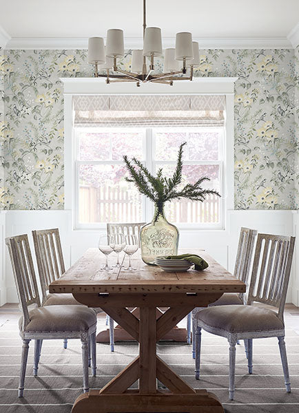 media image for Frederique Grey Bloom Wallpaper from the Delphine Collection by Brewster 285