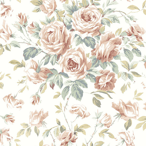 media image for Manon Blush Rose Stitch Wallpaper from the Delphine Collection by Brewster 298