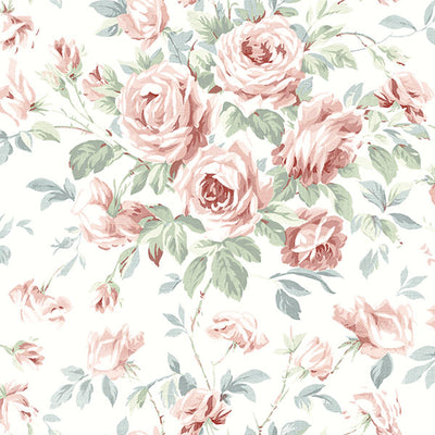 product image of Manon Rasberry Rose Stitch Wallpaper from the Delphine Collection by Brewster 572