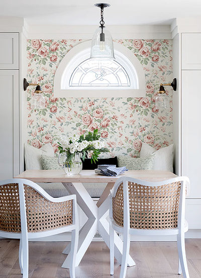 product image for Manon Rasberry Rose Stitch Wallpaper from the Delphine Collection by Brewster 93