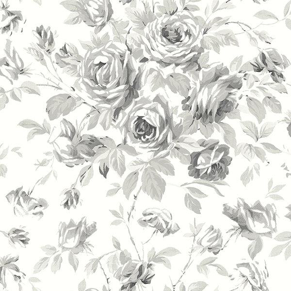 media image for Manon Charcoal Rose Stitch Wallpaper from the Delphine Collection by Brewster 281