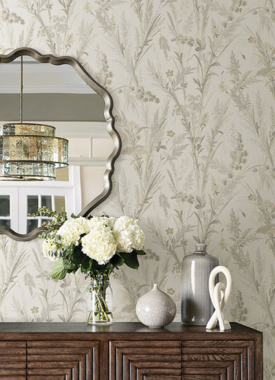 product image for Hillaire Wheat Meadow Wallpaper from the Delphine Collection by Brewster 56