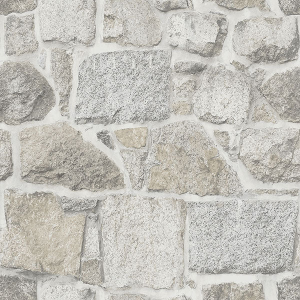 media image for Axelle Light Grey Stone Wallpaper from the Delphine Collection by Brewster 282