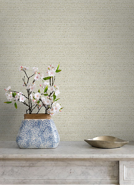 media image for Balantine Bone Weave Wallpaper from the Delphine Collection by Brewster 271