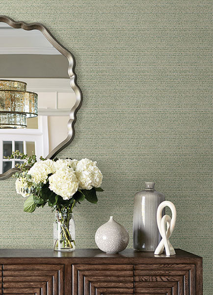 media image for Balantine Teal Weave Wallpaper from the Delphine Collection by Brewster 234