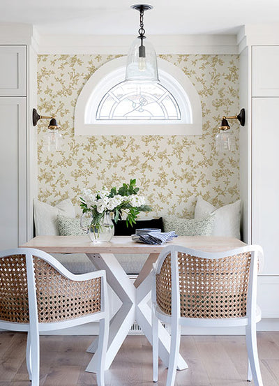 product image for Nightingale Wheat Floral Trail Wallpaper from the Delphine Collection by Brewster 88