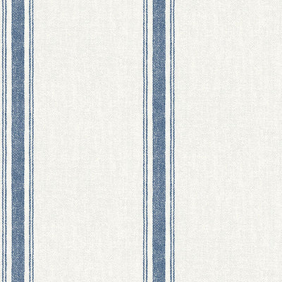 product image for Linette Navy Fabric Stripe Wallpaper from the Delphine Collection by Brewster 74