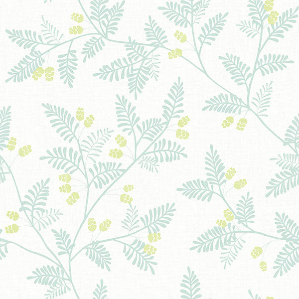 media image for Ardell Seafoam Botanical Wallpaper from Georgia Collection by Brewster 272