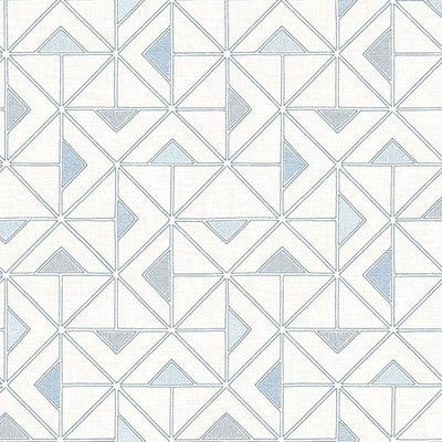 product image of Jekyl Blue Triangles Wallpaper from Georgia Collection by Brewster 572