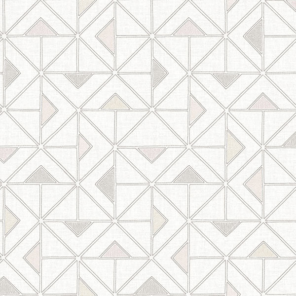 media image for Jekyl Neutral Triangles Wallpaper from Georgia Collection by Brewster 276