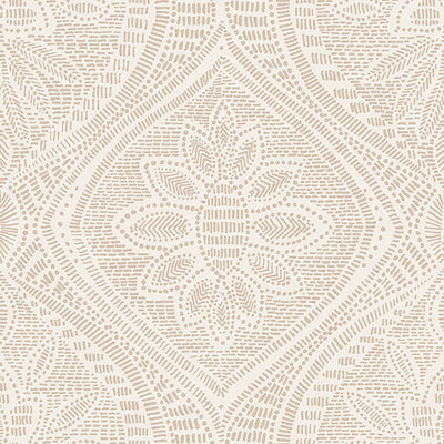 product image for Scout Blush Floral Ogee Wallpaper from Georgia Collection by Brewster 69