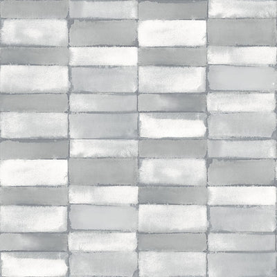 product image of sample braden grey tile wallpaper from georgia collection by brewster 1 554