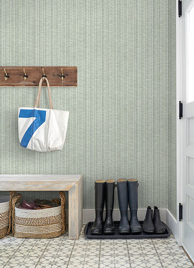 product image for Simon Green Woven Texture Wallpaper from Georgia Collection by Brewster 2