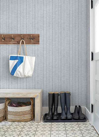 product image for Simon Blue Woven Texture Wallpaper from Georgia Collection by Brewster 96