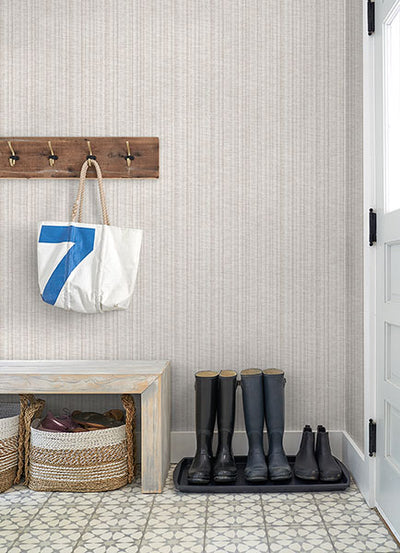 product image for Simon Neutral Woven Texture Wallpaper from Georgia Collection by Brewster 4