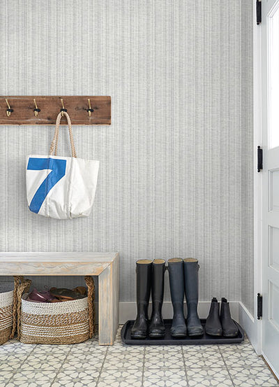 product image for Simon Light Grey Woven Texture Wallpaper from Georgia Collection by Brewster 80