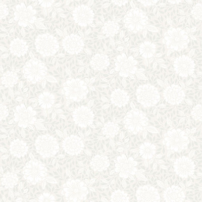 product image of Lizette Light Grey Charming Floral Wallpaper 596