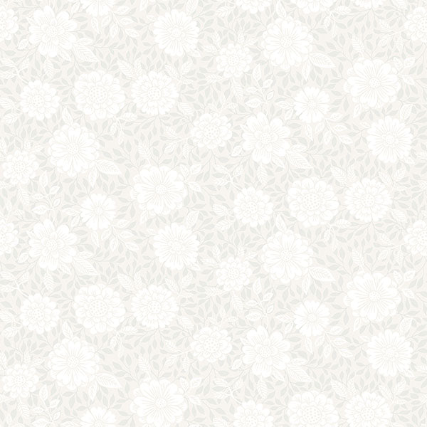 media image for Lizette Light Grey Charming Floral Wallpaper 23