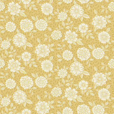 product image of Lizette Mustard Charming Floral Wallpaper 575