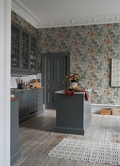 product image for anemone grey floral wallpaper brewster 4080 33001 2 28