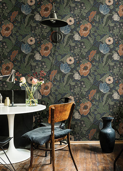 product image for anemone multicolor floral wallpaper brewster 4080 33003 4 50