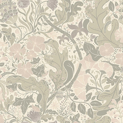 product image of Elise Light Grey Nouveau Gardens Wallpaper 526