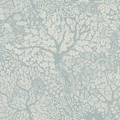 product image for Olle Light Blue Forest Sanctuary Wallpaper 88