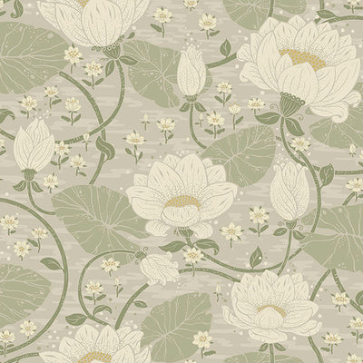 product image of Eva Light Grey Lotus Dreams Wallpaper 594