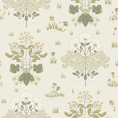 product image of Elda Olive Delicate Daises Wallpaper 56