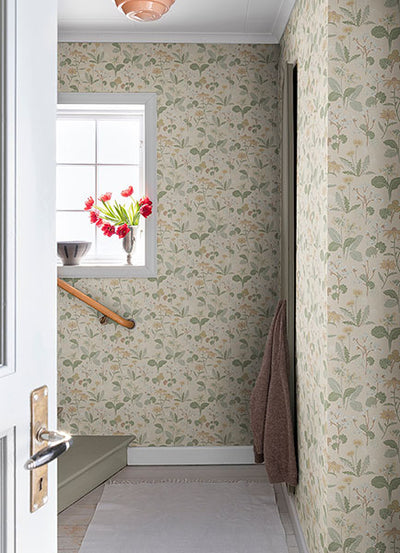 product image for magdalena light yellow dandelion wallpaper brewster 4080 92135 5 19