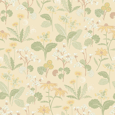 product image of Magdalena Light Yellow Dandelion Wallpaper 511