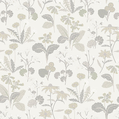 product image of Magdalena Light Grey Dandelion Wallpaper 54