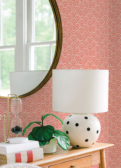 product image for Alorah Coral Wave Wallpaper from the Happy Collection by Brewster 41