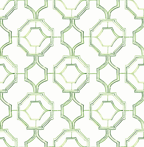 media image for Gallina Green Trellis Wallpaper from the Happy Collection by Brewster 266