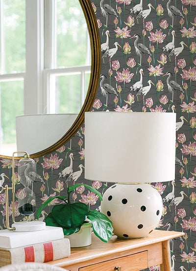 product image for Barton Grey Heron Wallpaper from the Happy Collection by Brewster 15