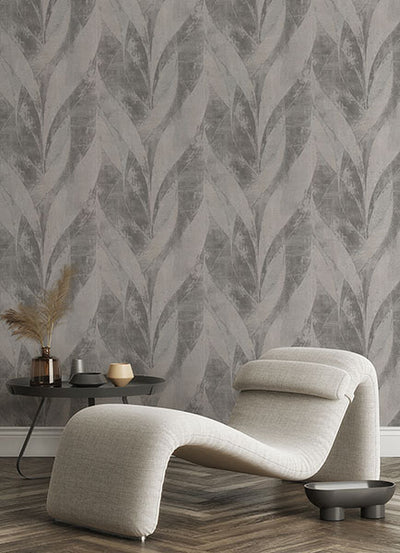 product image for Blake Sterling Leaf Wallpaper from Concrete Advantage Collection by Brewster 45