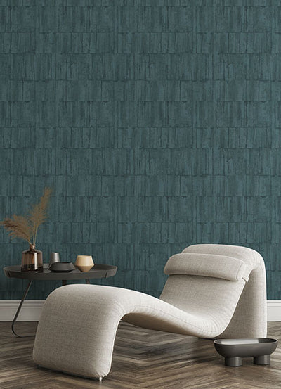 product image for Buck Teal Horizontal Wallpaper from Concrete Advantage Collection by Brewster 78