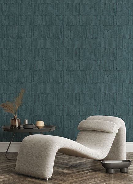 media image for Buck Teal Horizontal Wallpaper from Concrete Advantage Collection by Brewster 291