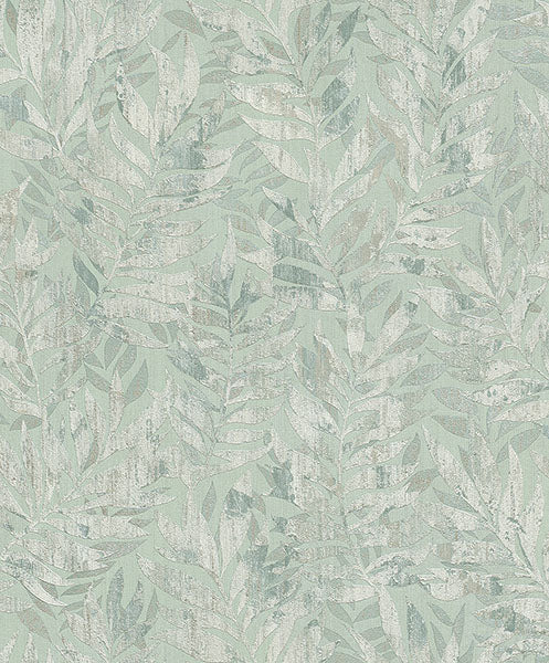 media image for Beck Green Leaf Wallpaper from Concrete Advantage Collection by Brewster 237