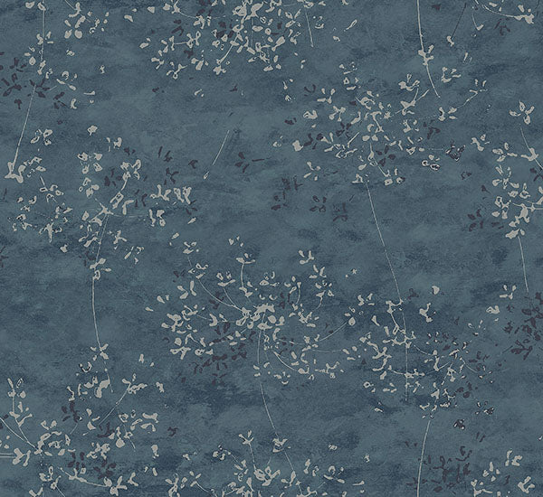 media image for Arian Blue Inkburst Wallpaper from Lumina Collection by Brewster 271