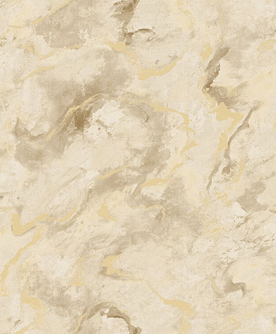 product image of Silenus Gold Marbled Wallpaper from Lumina Collection by Brewster 577