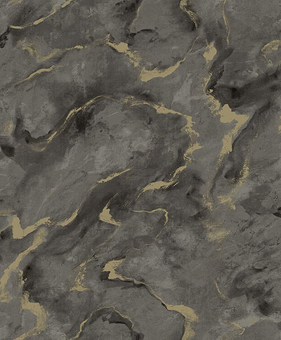 product image for Silenus Charcoal Marbled Wallpaper from Lumina Collection by Brewster 89