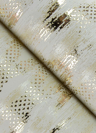 product image for Kintana Gold Abstract Trellis Wallpaper from Lumina Collection by Brewster 21