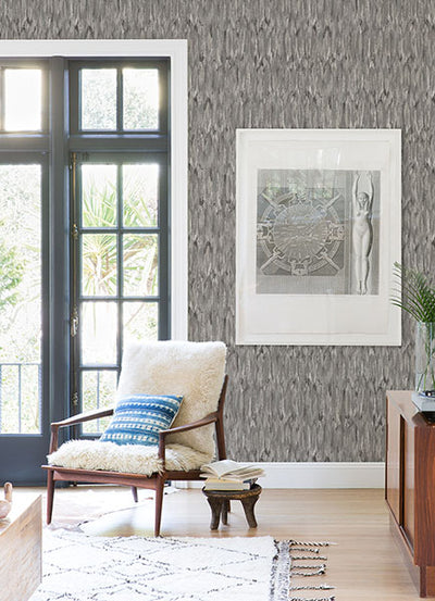 product image for Kintana Pewter Abstract Trellis Wallpaper from Lumina Collection by Brewster 51