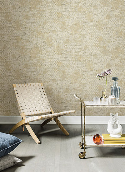 product image for Zilarra Taupe Abstract Snakeskin Wallpaper from Lumina Collection by Brewster 84