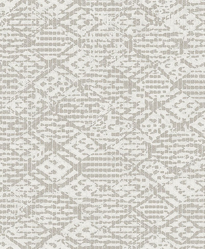 product image for Helene Silver Glitter Geometric Wallpaper from Lumina Collection by Brewster 16